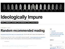 Tablet Screenshot of ideologicallyimpure.wordpress.com