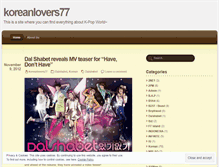 Tablet Screenshot of koreanlovers77.wordpress.com