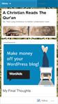 Mobile Screenshot of christianreadsquran.wordpress.com