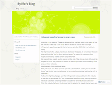Tablet Screenshot of bylife.wordpress.com
