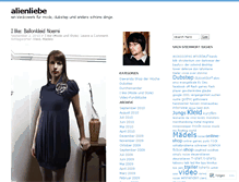 Tablet Screenshot of alienliebe.wordpress.com