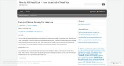 Desktop Screenshot of killheadlice.wordpress.com