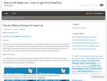 Tablet Screenshot of killheadlice.wordpress.com