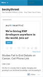 Mobile Screenshot of beckythreet.wordpress.com