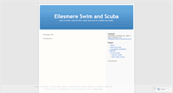 Desktop Screenshot of ellesmereswimandscuba.wordpress.com