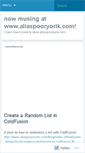 Mobile Screenshot of aliaspooryorik.wordpress.com