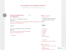 Tablet Screenshot of aliaspooryorik.wordpress.com