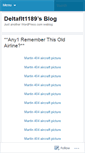 Mobile Screenshot of deltaflt1189.wordpress.com