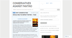 Desktop Screenshot of conservativesagainstfantino.wordpress.com