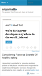 Mobile Screenshot of anyamatto.wordpress.com