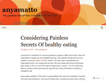 Tablet Screenshot of anyamatto.wordpress.com