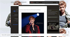 Desktop Screenshot of kimhyunjoongsworld.wordpress.com