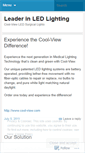 Mobile Screenshot of leaderinledlighting.wordpress.com