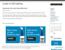 Tablet Screenshot of leaderinledlighting.wordpress.com