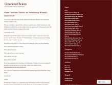 Tablet Screenshot of consciouschoices.wordpress.com