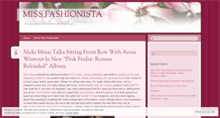 Desktop Screenshot of missfashionistapage.wordpress.com