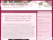 Tablet Screenshot of missfashionistapage.wordpress.com