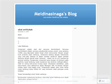 Tablet Screenshot of meidinasinaga.wordpress.com