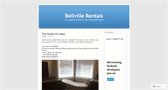Desktop Screenshot of bellvillerentals.wordpress.com