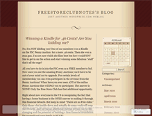 Tablet Screenshot of freestoreclubnotes.wordpress.com