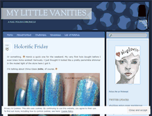 Tablet Screenshot of mylittlevanities.wordpress.com