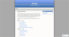 Desktop Screenshot of anara.wordpress.com