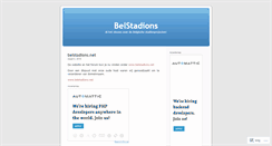 Desktop Screenshot of belstadions.wordpress.com
