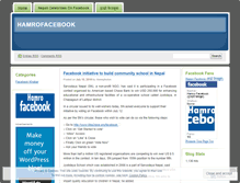 Tablet Screenshot of hamrofacebook.wordpress.com
