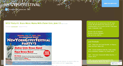 Desktop Screenshot of nygypsyfest.wordpress.com