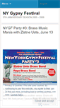 Mobile Screenshot of nygypsyfest.wordpress.com