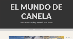 Desktop Screenshot of canela.wordpress.com