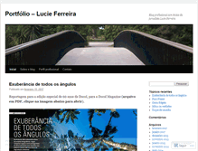 Tablet Screenshot of lucieferreira.wordpress.com