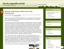 Tablet Screenshot of blackandgoldbaseball.wordpress.com