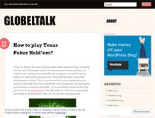 Tablet Screenshot of globeltalk.wordpress.com