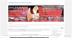 Desktop Screenshot of ingenieriamarina.wordpress.com