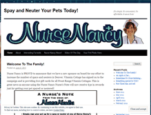 Tablet Screenshot of nursenancypresents.wordpress.com