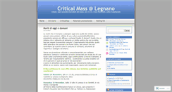 Desktop Screenshot of criticalmasslegnano.wordpress.com