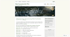 Desktop Screenshot of calligraphypen.wordpress.com