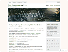 Tablet Screenshot of calligraphypen.wordpress.com