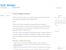 Tablet Screenshot of bwkdesign.wordpress.com