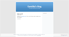 Desktop Screenshot of eam08d.wordpress.com