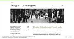 Desktop Screenshot of enbloggtil.wordpress.com