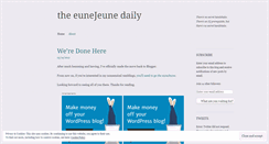 Desktop Screenshot of eunejeunedaily.wordpress.com