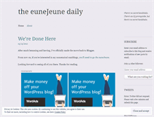 Tablet Screenshot of eunejeunedaily.wordpress.com