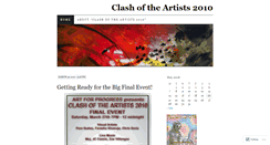 Desktop Screenshot of clashoftheartists.wordpress.com