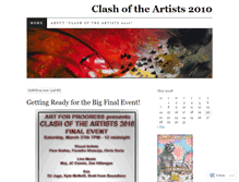 Tablet Screenshot of clashoftheartists.wordpress.com