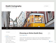 Tablet Screenshot of healthcartography.wordpress.com
