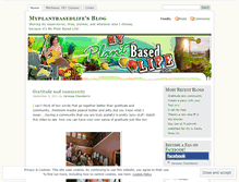 Tablet Screenshot of myplantbasedlife.wordpress.com