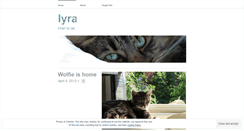 Desktop Screenshot of lyracat.wordpress.com