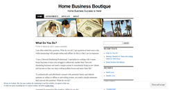 Desktop Screenshot of homebusinessboutique.wordpress.com